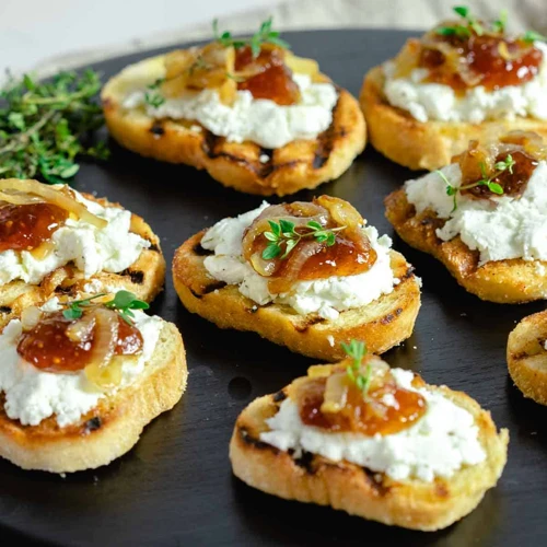 7. Fig And Goat Cheese Crostini