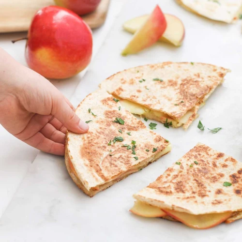 9. Apple And Cheddar Quesadilla