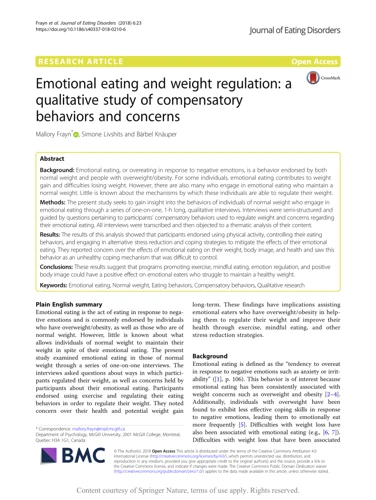 Additional Strategies For Managing Emotional Eating