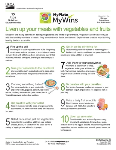 Plan Your Meals Around Fruits And Vegetables