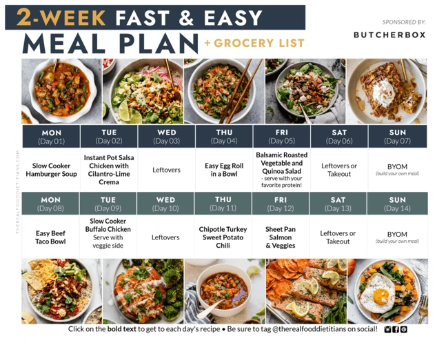 Tip 1: Start With A Weekly Meal Plan